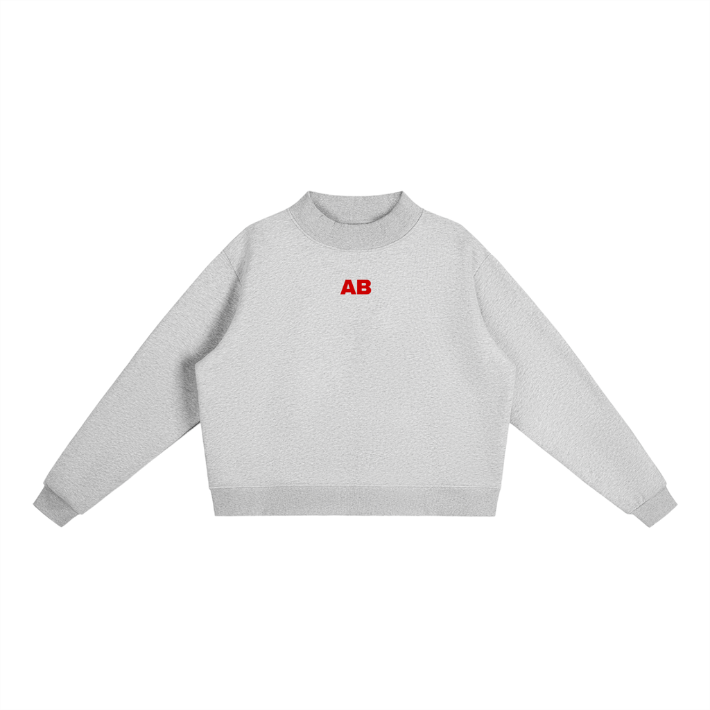 AB Mock-Neck Crew Sweatshirt
