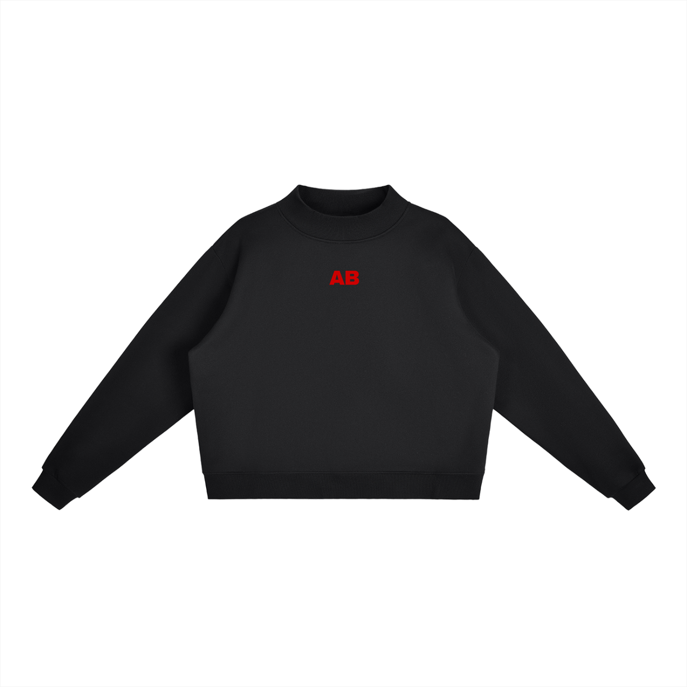 AB Mock-Neck Crew Sweatshirt