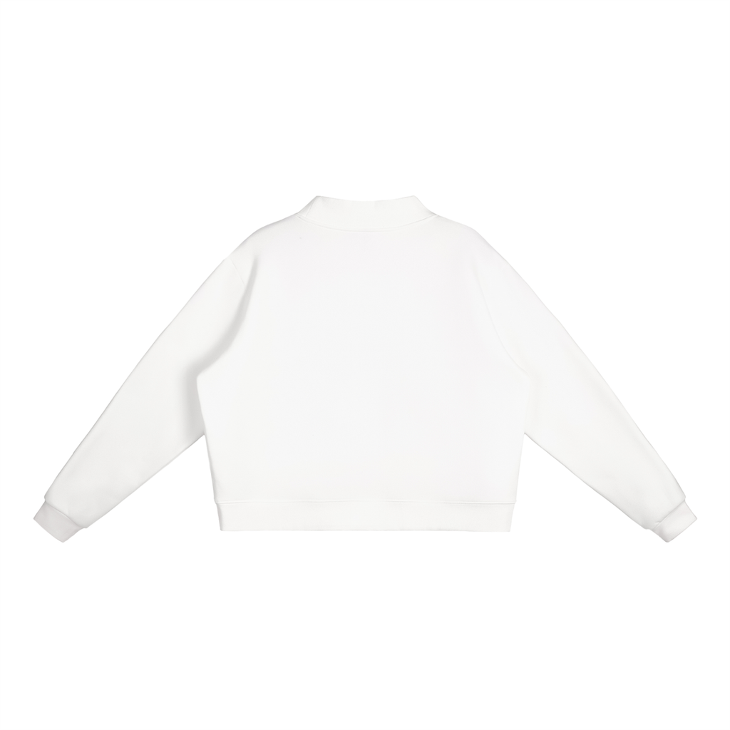 AB Fleece Mock-Neck Crew Sweatshirt